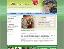 Tablet Screenshot of militarylover.com